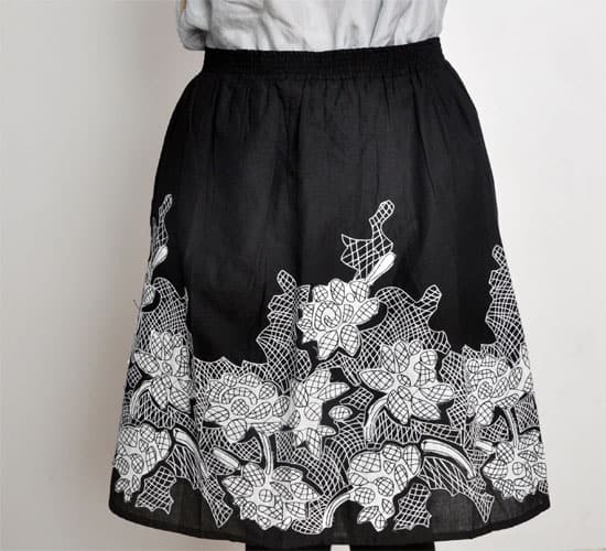 Border applique skirt The Last Stitch
