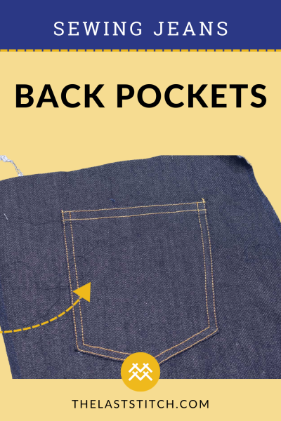 How to sew jeans back pockets the professional way