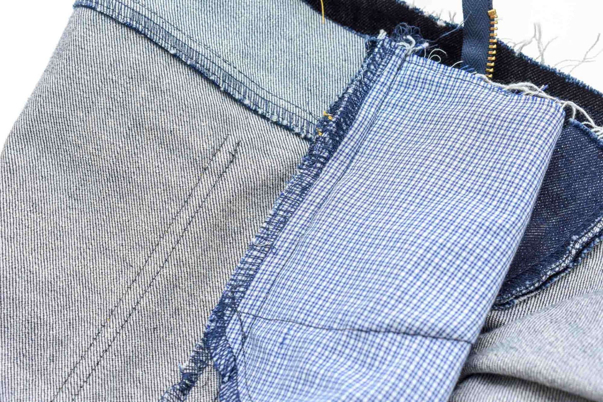How to sew the jeans yoke and side seams - The Last Stitch